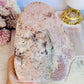 Large Natural Druzy Pink Amethyst Slab | Freeform 954g