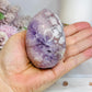Pink Amethyst X Flower Agate Small Druzy Freeform 8.5cm 260g