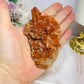 Natural Tangerine Quartz Cluster Specimen 9.5cm