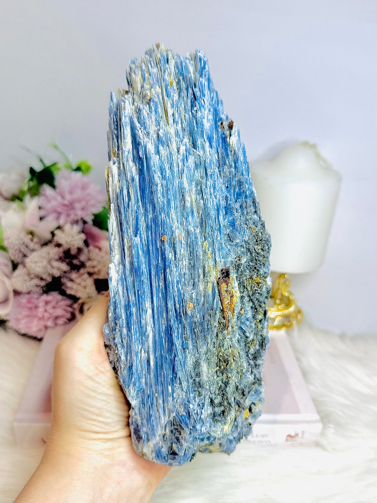 Huge Natural Blue Kyanite Specimen 21cm 1.56KG