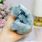 Blue Celestite Large Freeform Egg on Stand 9.5cm 720g
