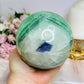 Large Green Fluorite Sphere on Stand 1.45KG