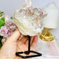 Large Natural Pink Lithium Cluster on Stand 514g
