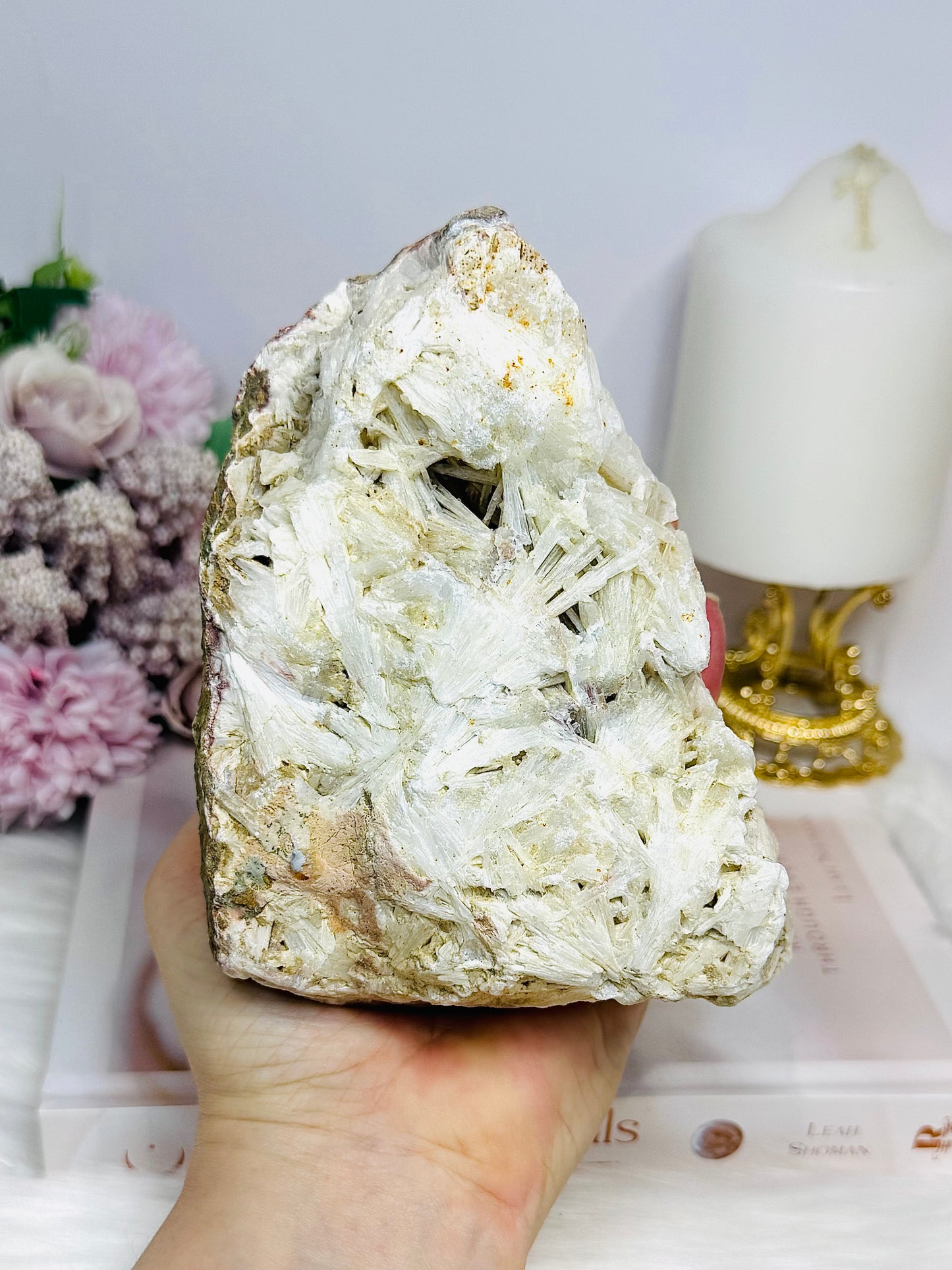 Scolecite Spray Natural Large Specimen 14cm 730g