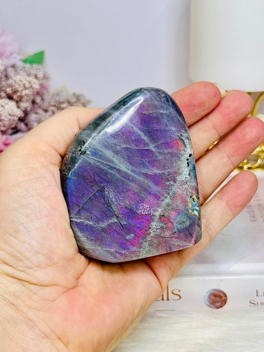 Pink & Purple Flash Labradorite Freeform 230g
