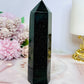 Large Green Goldstone Chunky Tower (synthetic) 13cm