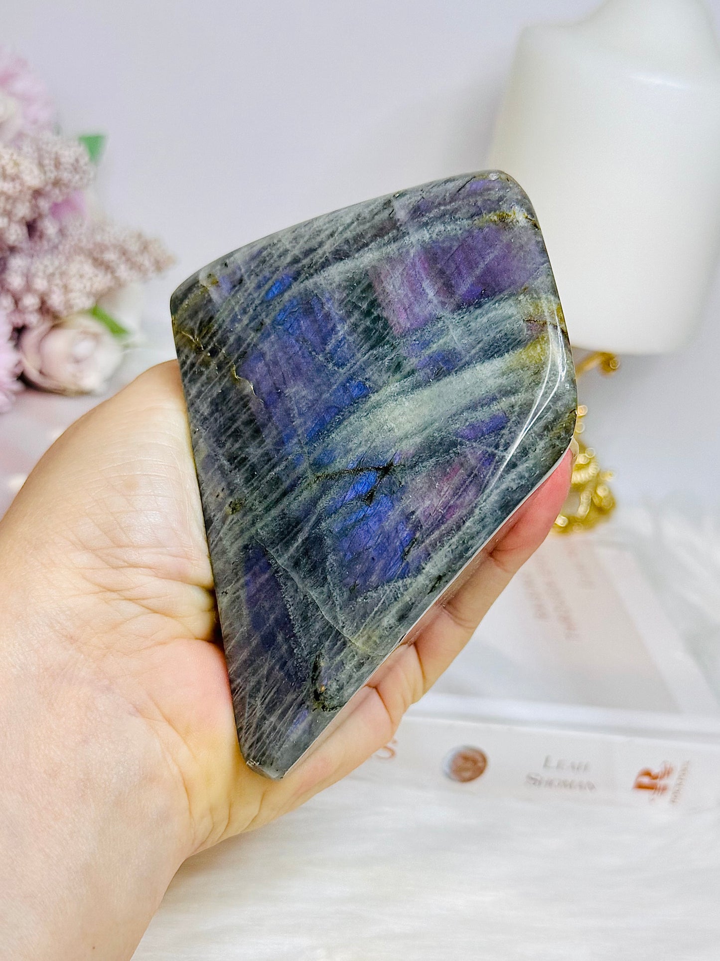 Purple Flash Labradorite Freeform 417g