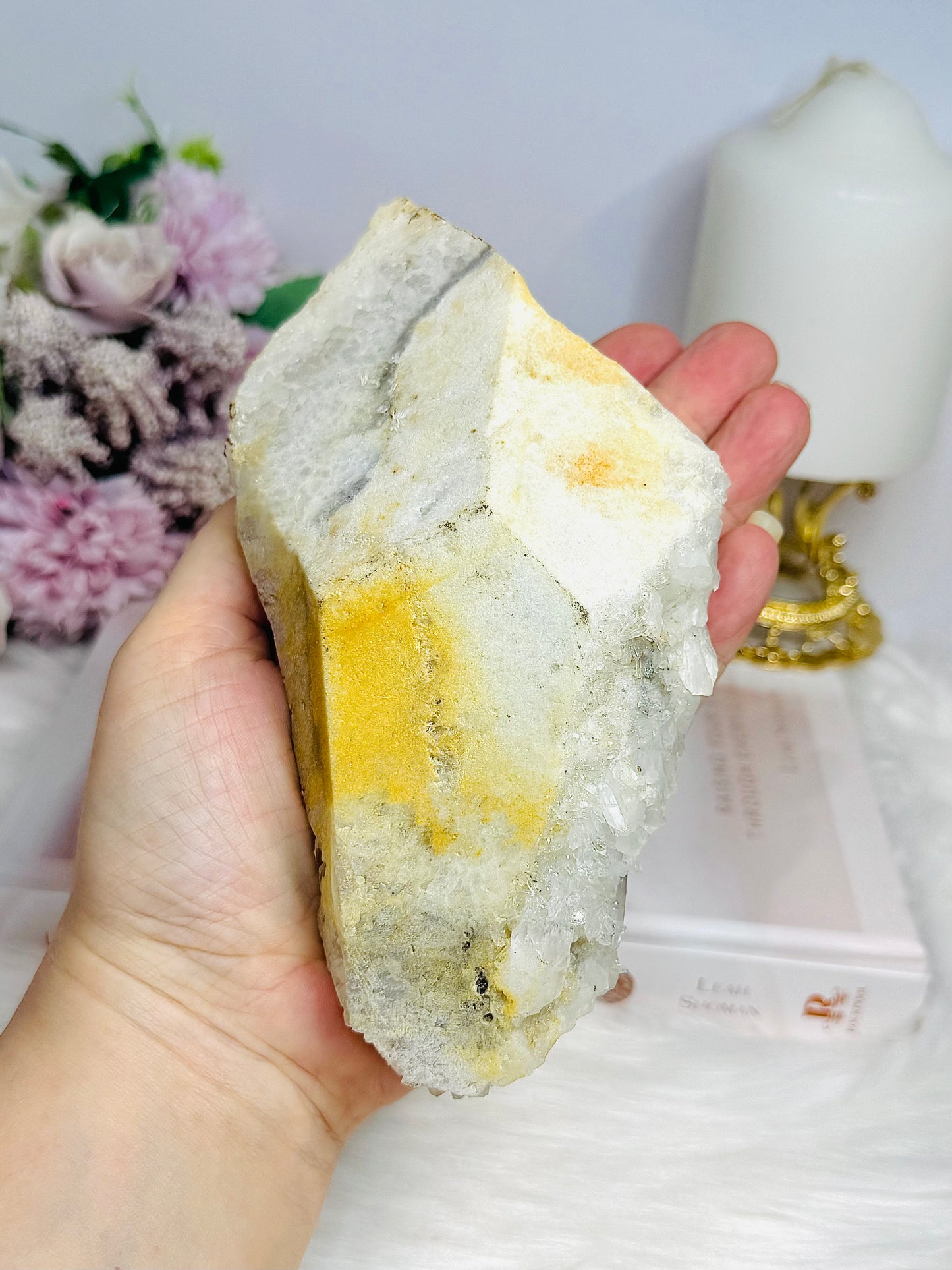 Natural Large Clear Quartz Cluster Specimen 16cm 592g