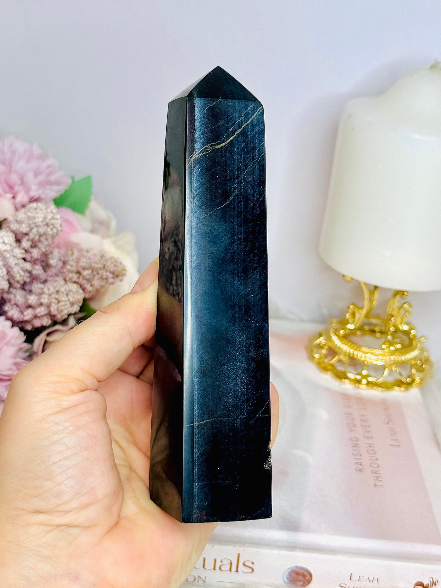 Rare Blue Tigers Eye Tower | Obelisk 15cm