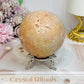 Large Druzy Pink Amethyst Sphere on Stand 602g