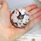 High Grade Flower Agate Sphere On Stand 195g