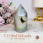 Beautiful 8cm Chunky Angel Aura Druzy Agate Tower | Cylinder