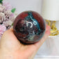 Large Jasper Sphere On Stand 620g