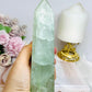 Large Green Fluorite Tower with Rainbows 15.5cm 650g