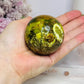 Natural Green Opal Sphere on Stand 220g
