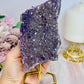 Large Natural Amethyst Cluster Slab On Stand 16.5cm