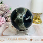 High Grade Huge Amethyst Druzy Agate Sphere on Stand 934g