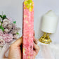 Rare Large Thulite Tower with Epidote Inclusions 19cm