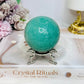 Large Green Aventurine Sphere On Stand 302g