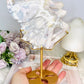 High Grade Flower Agate Fairy | Angel on Stand 19cm
