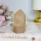 Chunky Fire Quartz Tower 7.5cm