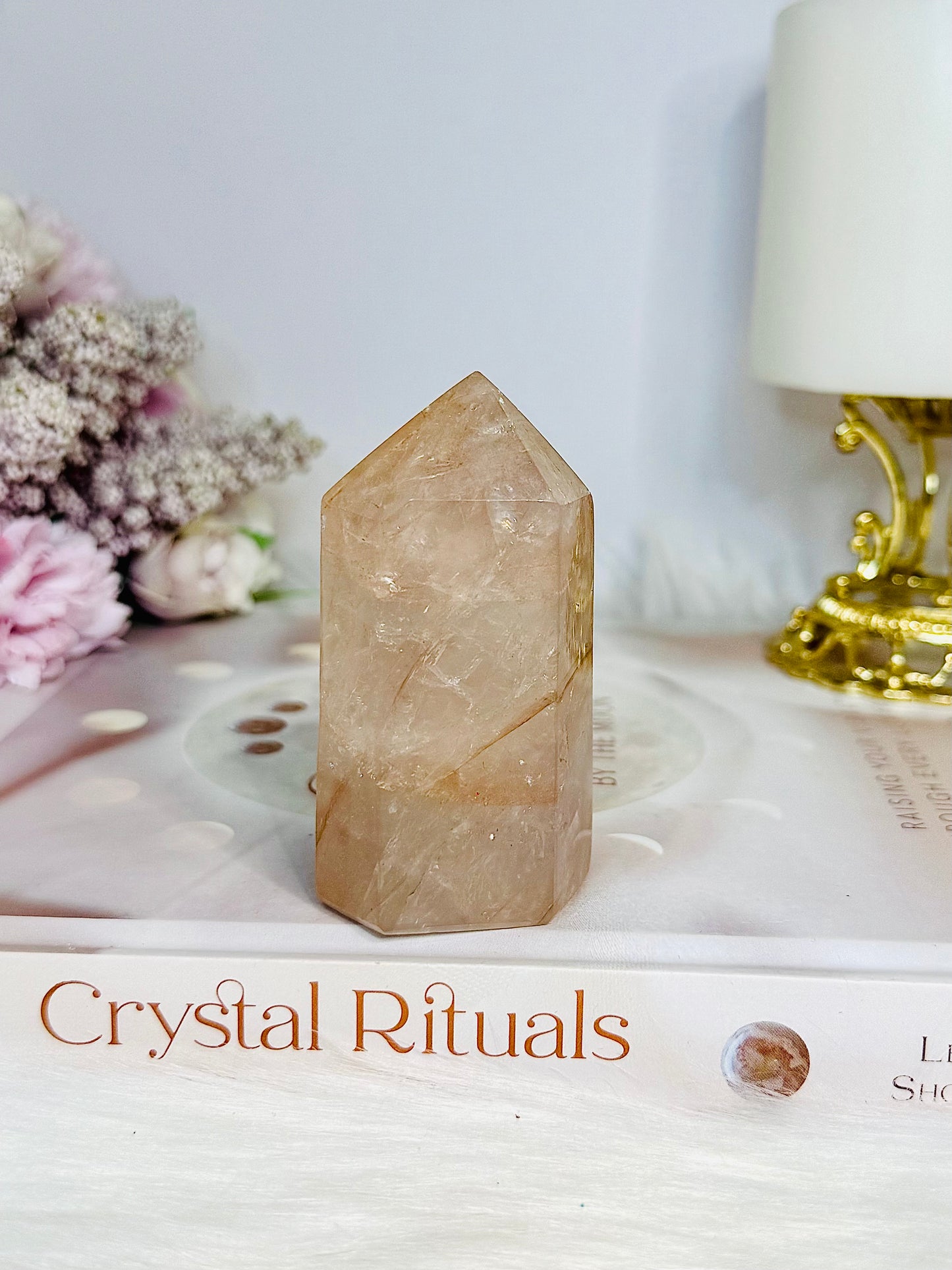 Chunky Fire Quartz Tower 7.5cm