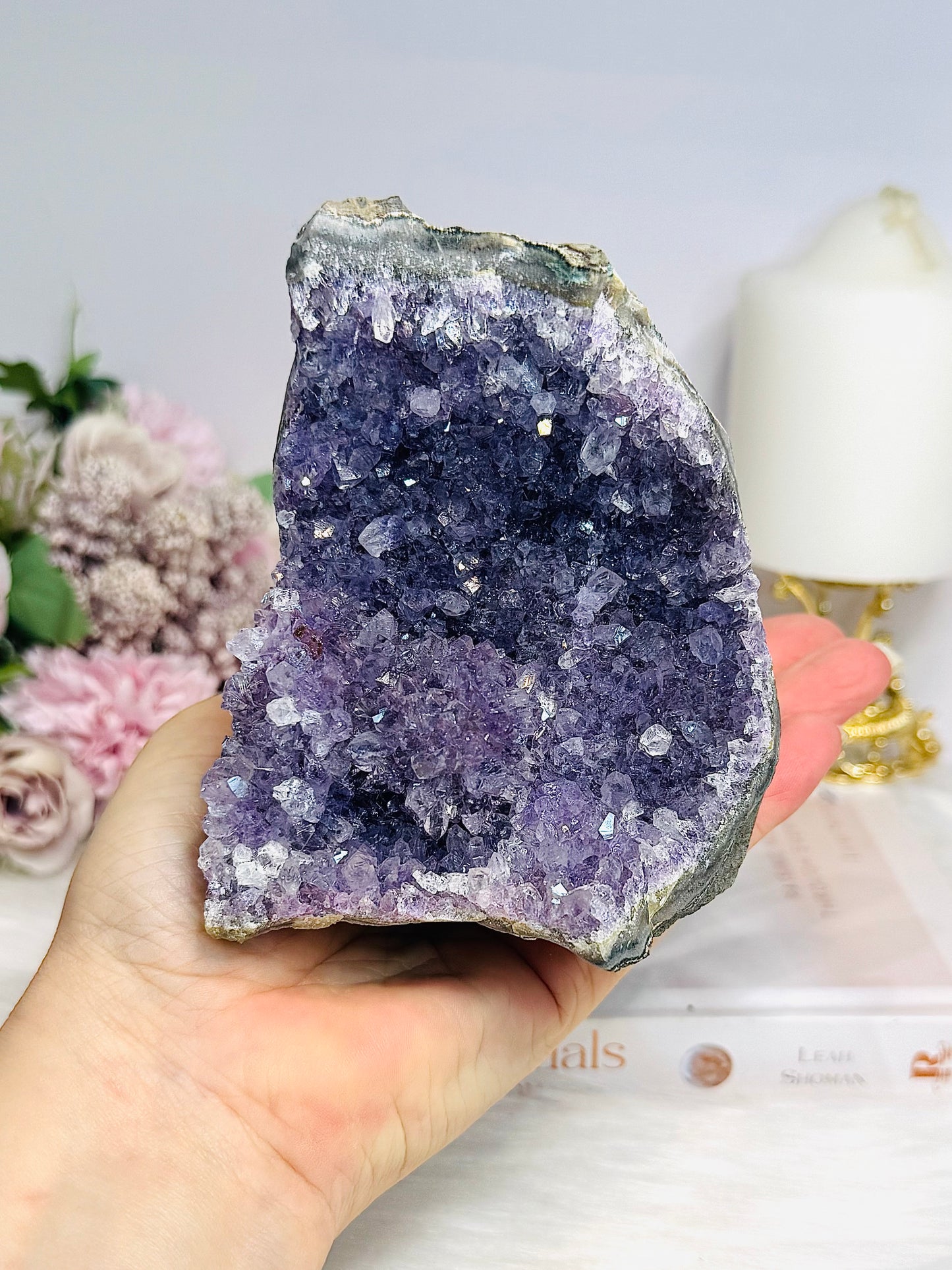 Natural Amethyst Base Cut Cluster 11cm 778g