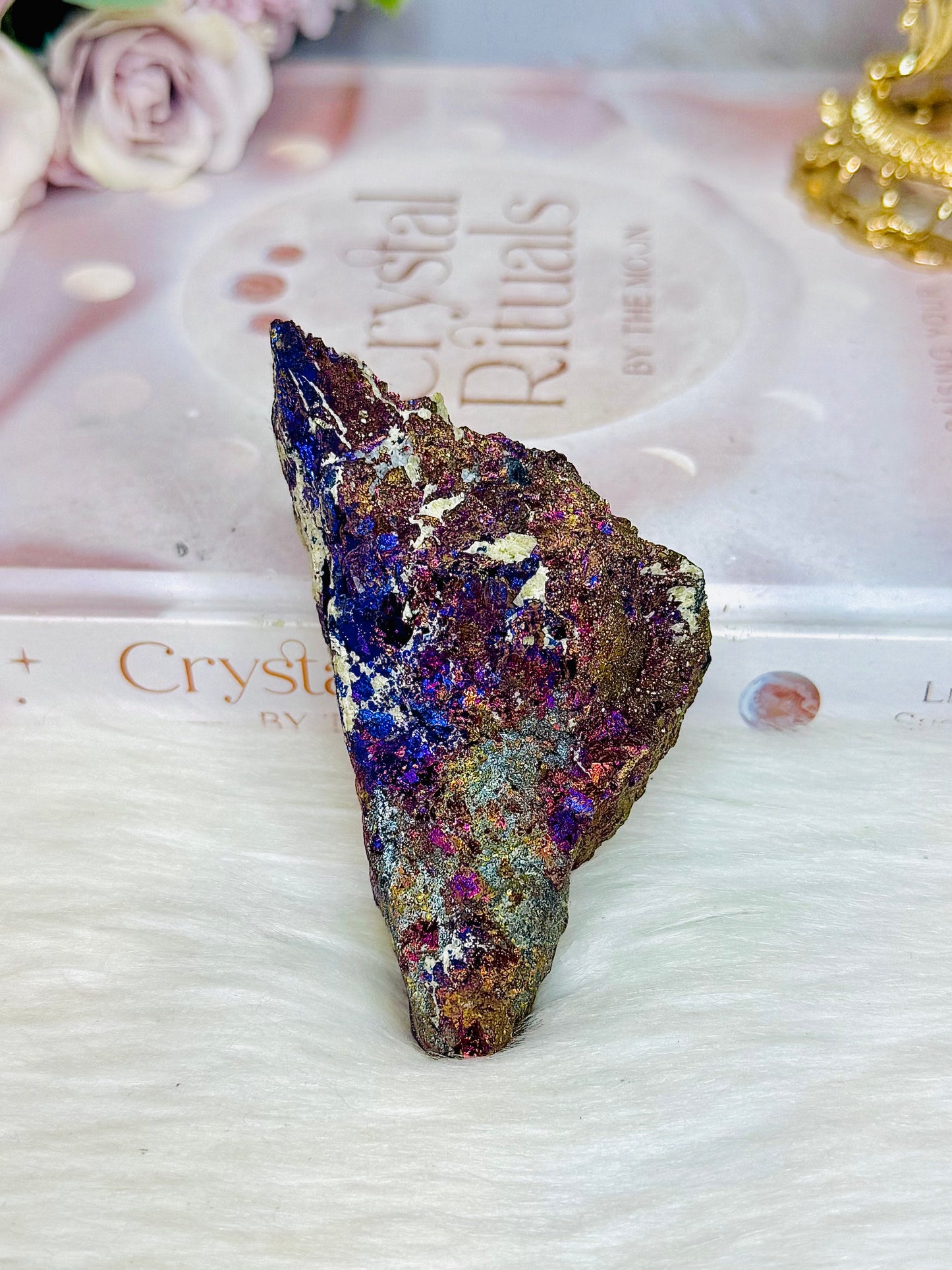 Natural Chalcopyrite | Peacock Ore Specimen 287g 9cm