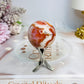 Flower Carnelian Sphere on Stand 95g