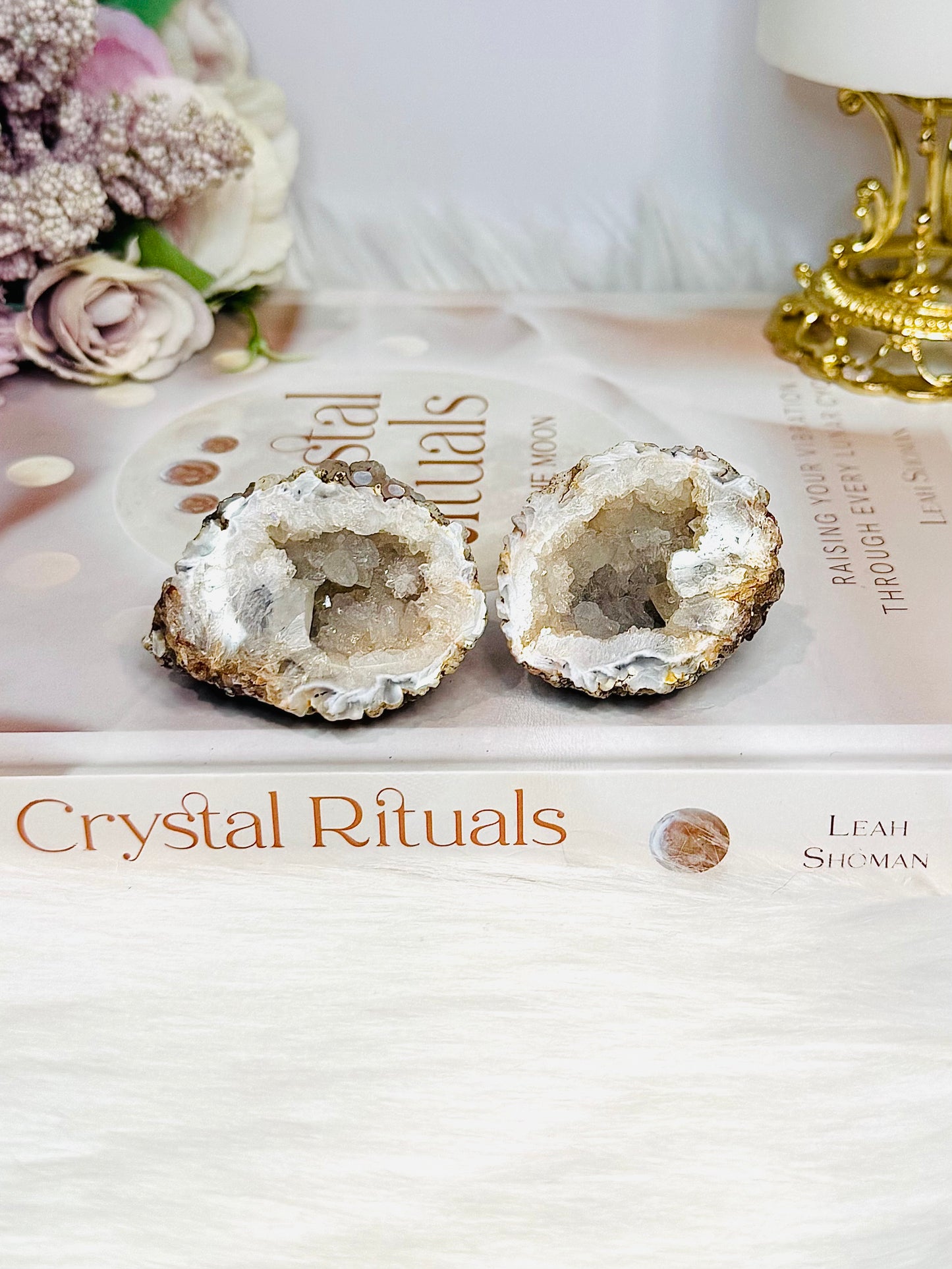 Natural Druzy Agate Geode Small