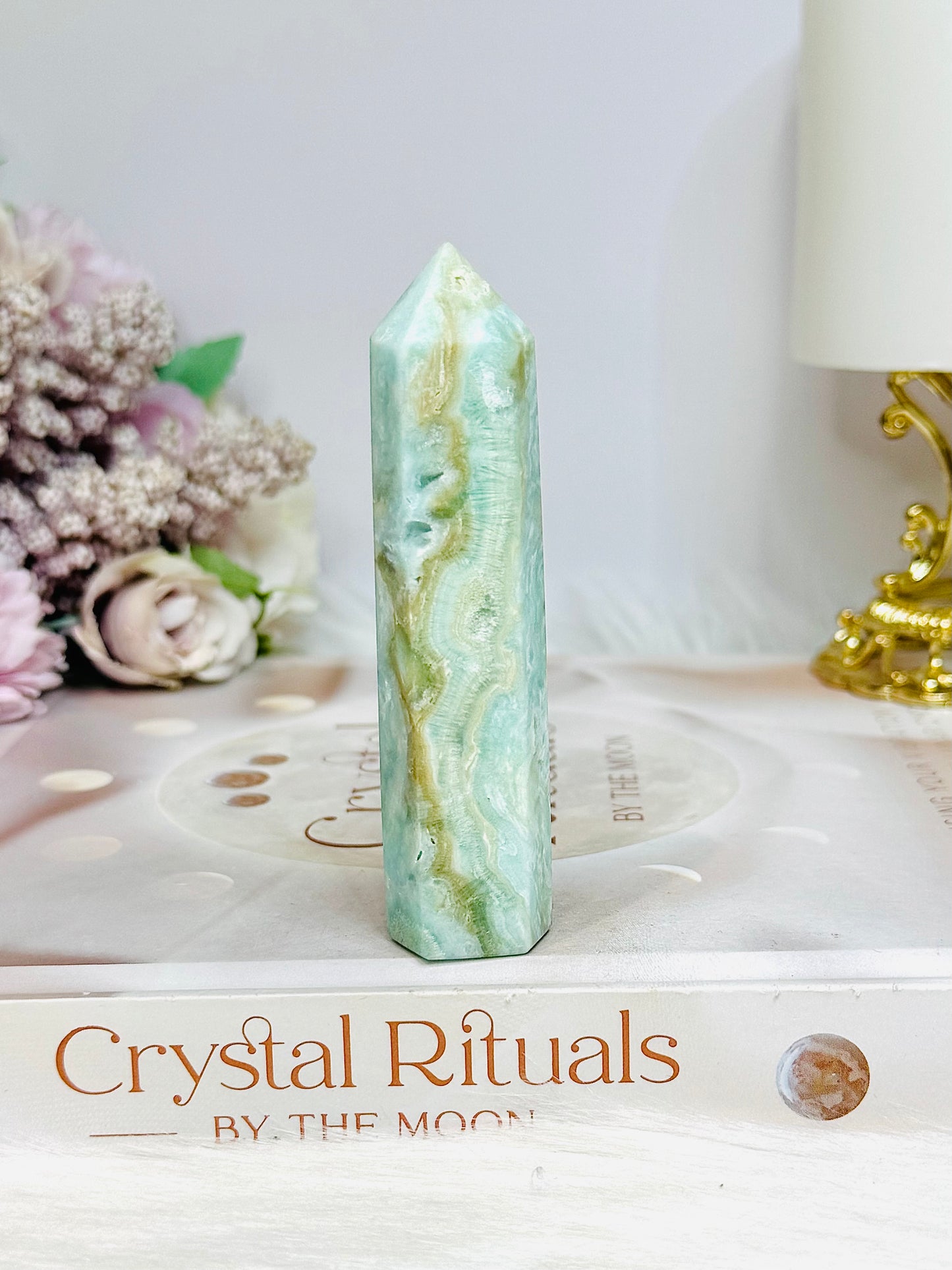 Blue Hemimorphite Tower 9cm