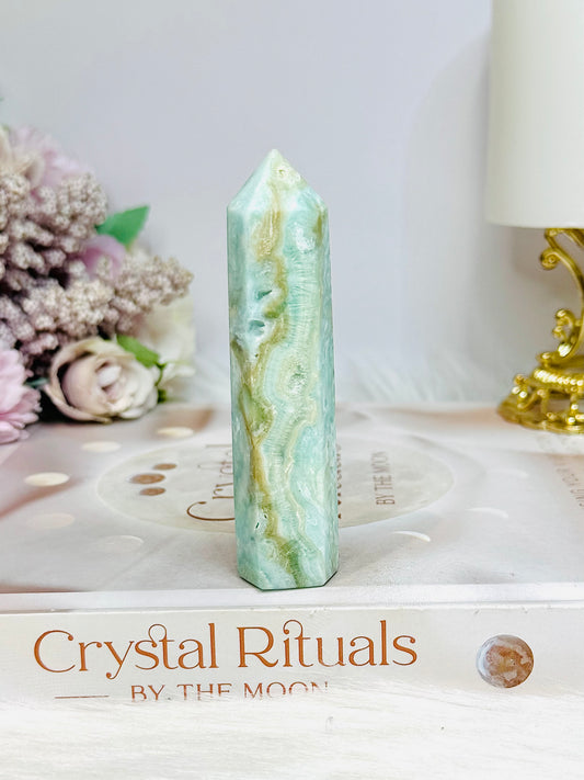 Blue Hemimorphite Tower 9cm