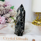 Black Sphalerite Druzy Tower 10cm