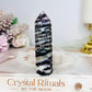 Purple Sphalerite Tower 9cm