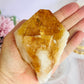 Incredible Large Citrine Freeform Full Of Rainbows On Custom Stand (Heat Treated)