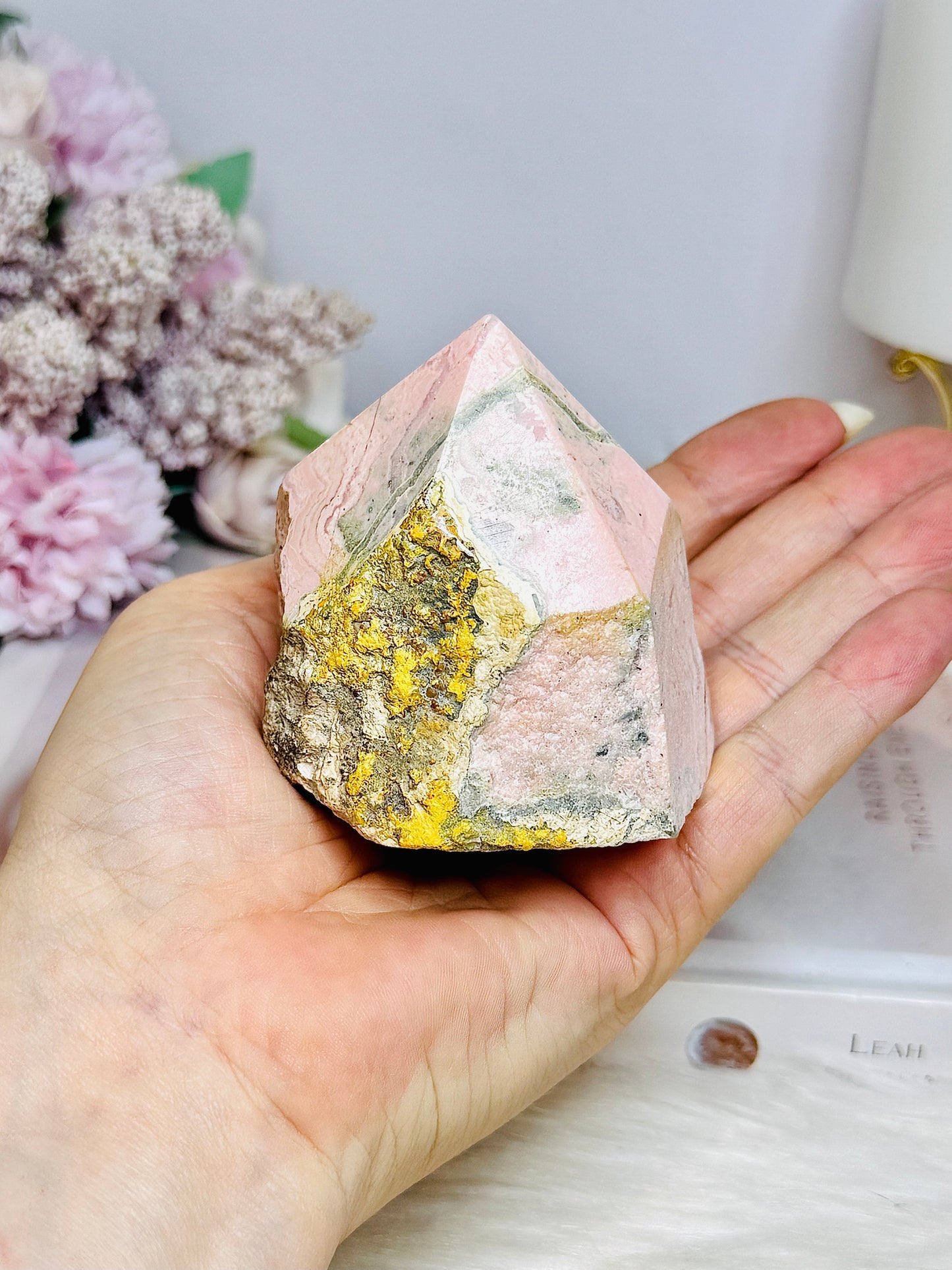 Rhodochrosite Raw & Polished Point 347g