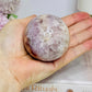 High Grade Pink Amethyst Sugar Druzy Sphere on Stand 281g
