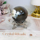 Orca Agate Sphere on Stand 244g