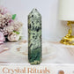 Green Dentrictic Agate Tower 9cm
