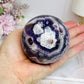 Large Chevron Amethyst Sphere on Stand 562g