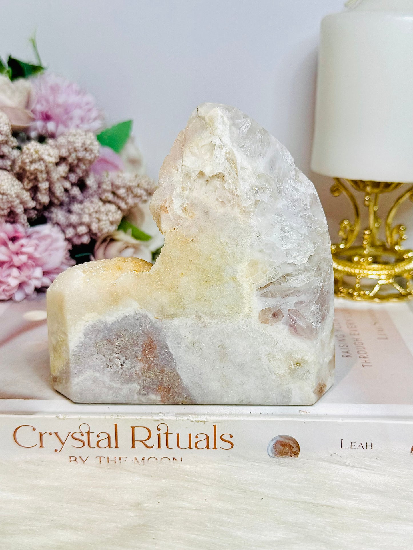 High Grade Pink Amethyst Sugar Druzy Freeform 10.5cm 505g