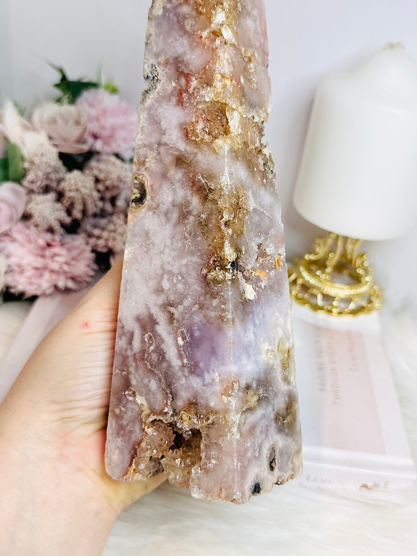 Large Druzy Pink Amethyst Tower | Obelisk 23cm 949g