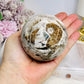 Large Chevron Amethyst Sphere on Stand 502g