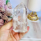 Magical High Grade Clear Quartz Tower 10cm with Stunning Rainbows