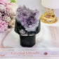 Large Chunky Amethyst Mushroom Carving 553grams 12cm