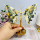 Bumblebee Jasper Butterfly Wings on Stand 15.5cm