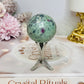 Ruby Fuchsite Sphere (UV Reactive) On Stand 92g