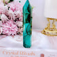 Emotional Healing ~ Absolutely Divine Tall 12cm AAA High Grade Natural Malachite Tower From Congo Simply Spectacular!!