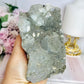 Rare Large Natural Blue Fluorite Specimen with Pyrite Inclusions 12cm 696g