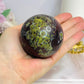 Large Dragons Blood Sphere on Stand 384g